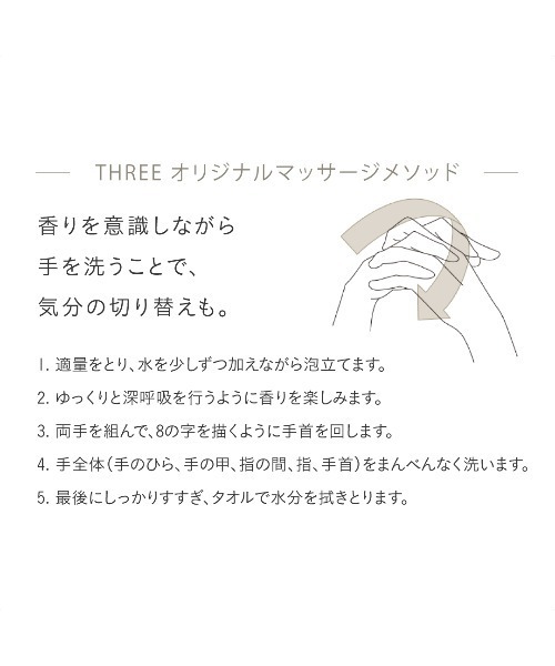 THREE（スリー） ハンドソープ エッセンシャルセンツ ピュリファイング