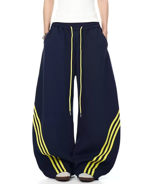 mush wear ダークグレー ワイドパンツ 新品タグ付き mushwear（マッシュウェア） スウェットパンツ ジャージ ワイド