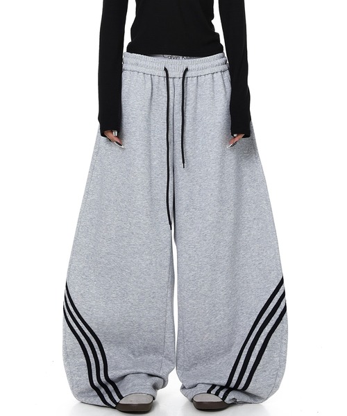 らさる様　 専用　mushwear ワイドトラックパンツ mushwear（マッシュウェア） スウェットパンツ ジャージ ワイド