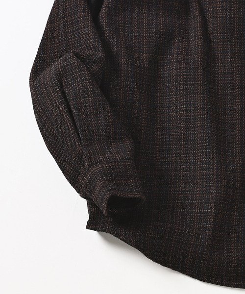 EDIFICE（エディフィス） シャツ コットン ツイード リングドット