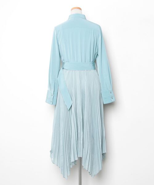 「The Virgnia」 シャツワンピース 36 ブルー レディース_画像2