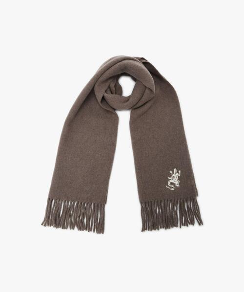 agnes b.（アニエスベー） マフラー アイコニック 刺繍 ウール