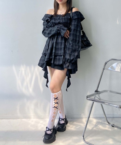 AS KNOW AS（アズノゥアズ） チュニック2WAY フリルとクラゲチュニック