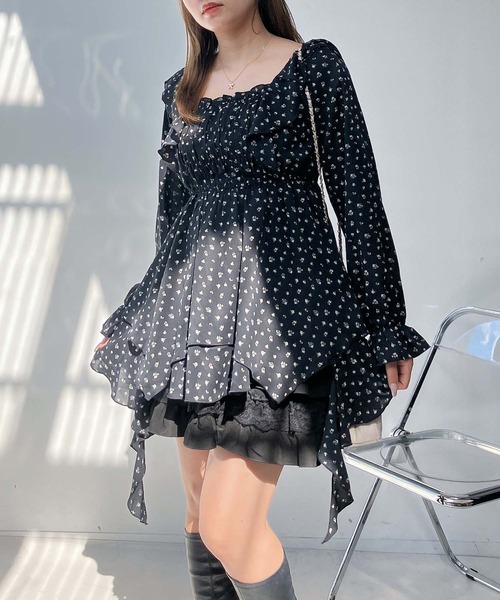 AS KNOW AS（アズノゥアズ） チュニック2WAY フリルとクラゲチュニック