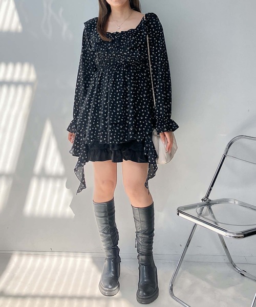 AS KNOW AS（アズノゥアズ） チュニック2WAY フリルとクラゲチュニック