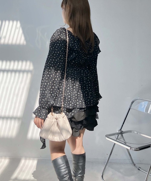 AS KNOW AS（アズノゥアズ） チュニック2WAY フリルとクラゲチュニック