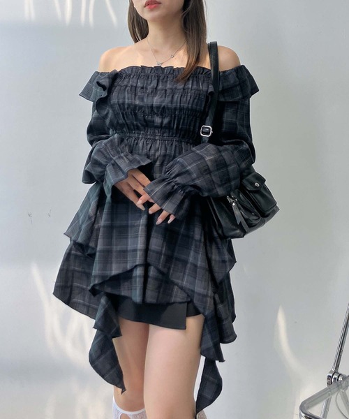 AS KNOW AS（アズノゥアズ） チュニック2WAY フリルとクラゲチュニック