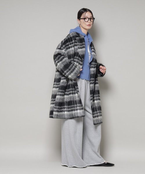 NANO universe（ナノ・ユニバース） コート チェスターコート シャギー