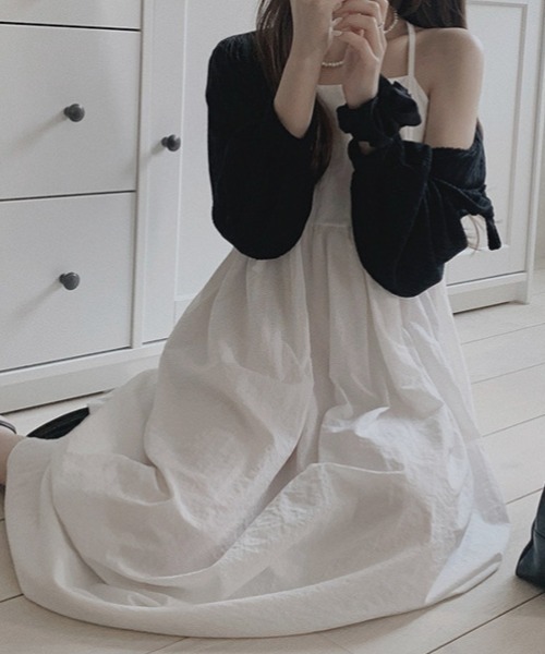 「a lot of love」 キャミソールワンピース S ブラック レディース_画像9