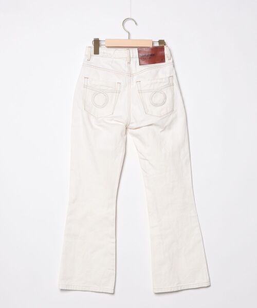 「One Tea spoon」 ブーツカットデニムパンツ 22 ホワイト レディース_画像2