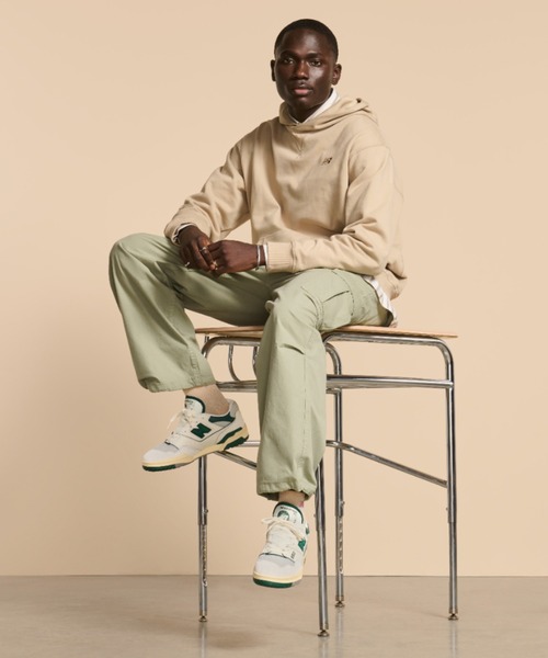 「New Balance」 ローカットスニーカー 27.5cm ホワイト×ブラック レディース_画像5