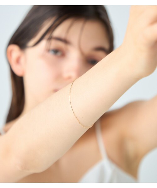 ete（エテ） ブレスレット K18YG ミラーカットチェーン ブレスレット