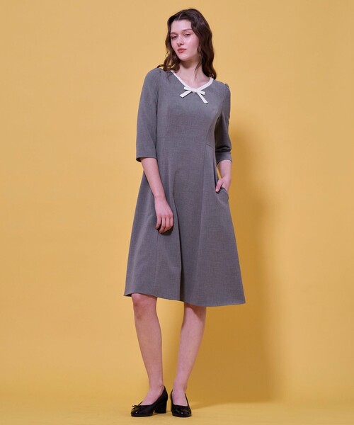 最終:美品TOCCA／秋冬RIBBON STEPS ドレス,ひざ丈ワンピ,黒,0 TOCCA（トッカ） ワンピース RIBBON PARASOL ドレス : ZOZOTOWN Yahoo