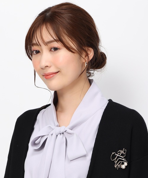 「MISCH MASCH」 ニットカーディガン フリ- グリーン レディース_画像8