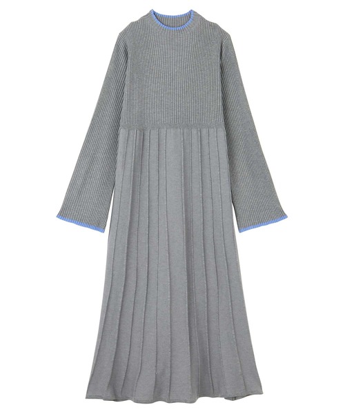 「GeeRA」 ニットワンピース LARGE 杢グレー レディース_画像9