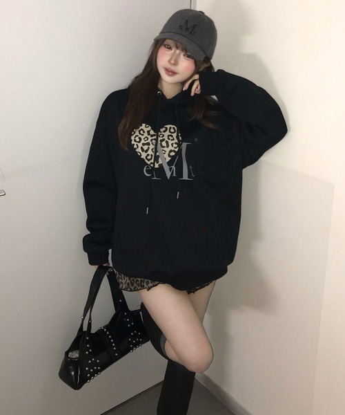 MUCENT（ムセント） パーカー A'GEM/9 × .kom SIERRA LEOPARD HEART