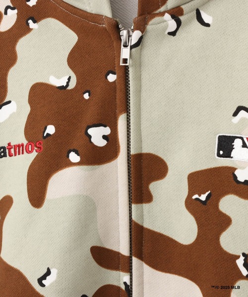 MLB パーカー atmos x MLB All Teams Patch Zip-up Hooded Sweatshirt