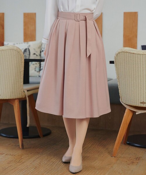 Tiaclasse スカート ベルト付きフレアスカート : ZOZOTOWN Yahoo!店
