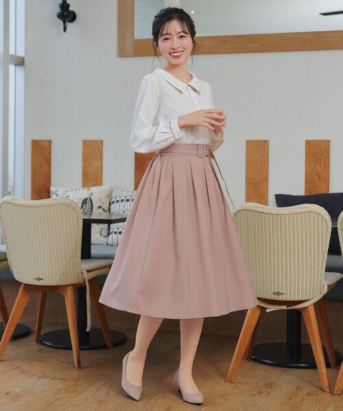 Tiaclasse スカート ベルト付きフレアスカート : ZOZOTOWN Yahoo!店