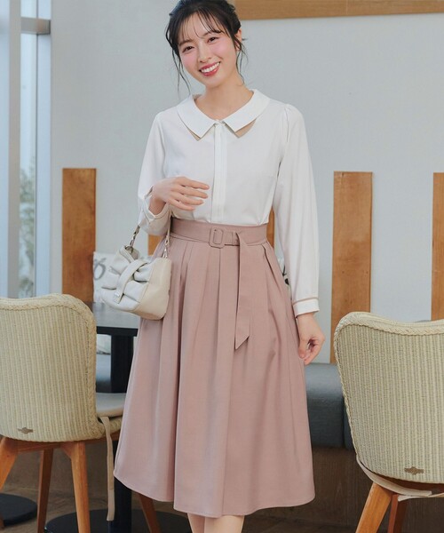 Tiaclasse スカート ベルト付きフレアスカート : ZOZOTOWN Yahoo!店