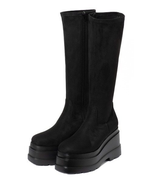 R＆E（アールアンドイー） ロングブーツ M ブラック レディース