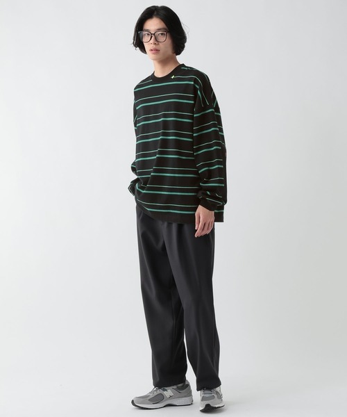 George's tシャツ エルボーパッチマルチボーダー メンズ レディース