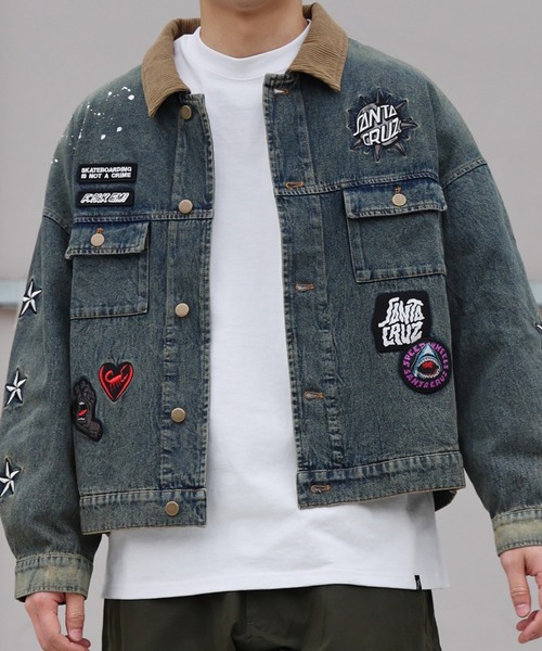 SANTA CRUZ（サンタクルーズ） コート ジャケット SC PATCHES DENIM
