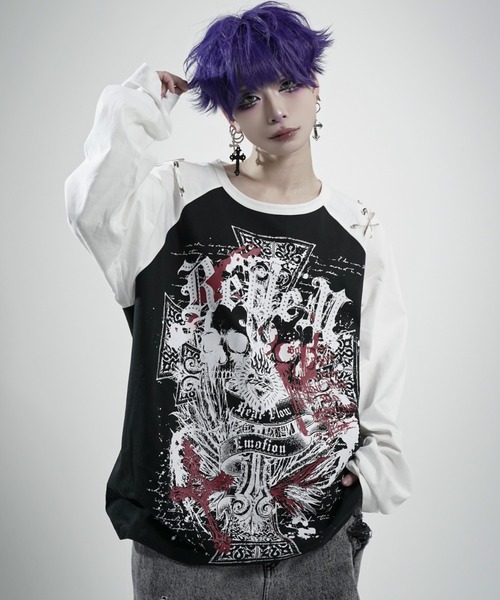 REFLEM（レフレム） tシャツ 「REFLEM/レフレム」スカルプリント