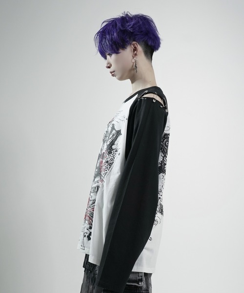 REFLEM（レフレム） tシャツ 「REFLEM/レフレム」スカルプリント