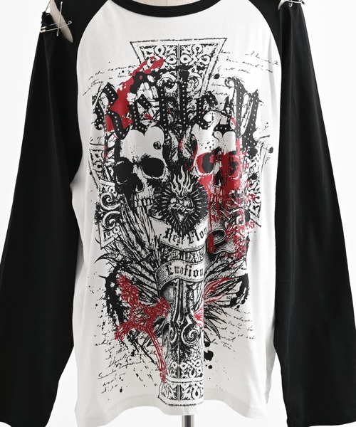 REFLEM（レフレム） tシャツ 「REFLEM/レフレム」スカルプリント