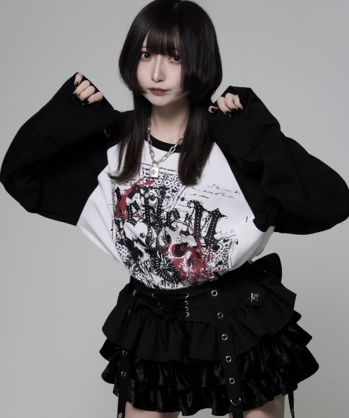 REFLEM（レフレム） tシャツ 「REFLEM/レフレム」スカルプリント