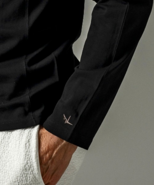 「1PIU1UGUALE3 RELAX 」 長袖Tシャツ MEDIUM ブラック メンズ_画像9