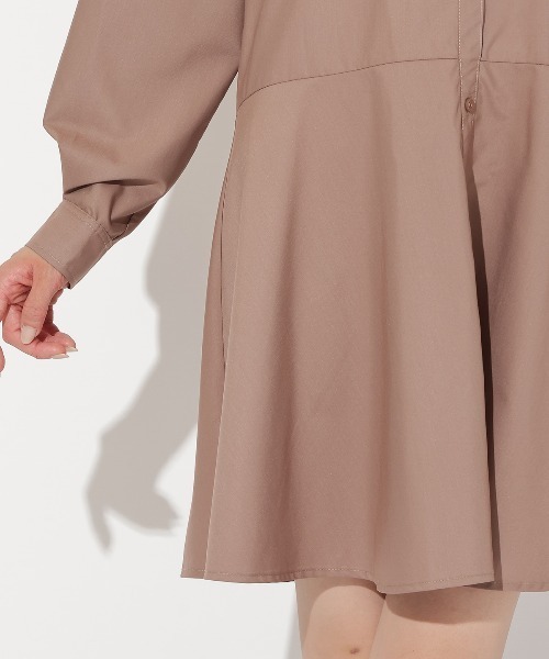 「AND COUTURE」 シャツワンピース FREE ブルー レディース_画像4