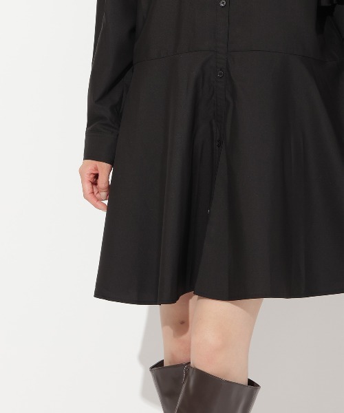 「AND COUTURE」 シャツワンピース FREE ブルー レディース_画像9