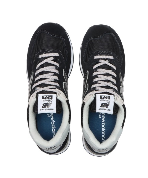 「New Balance」 ローカットスニーカー 24.5cm ブラック メンズ_画像3