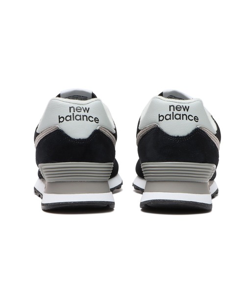 「New Balance」 ローカットスニーカー 24.5cm ブラック メンズ_画像5