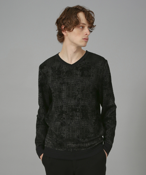 5351 POUR LES HOMMES 長袖ニット 46 チャコールグレー メンズ 