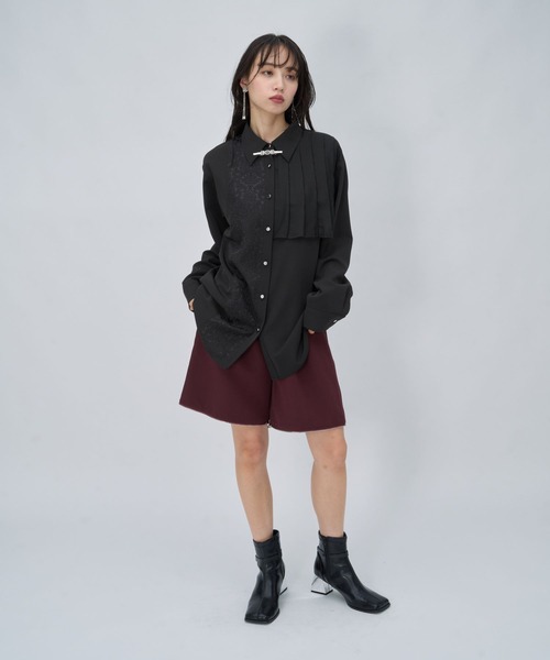 HARE（ハレ） ブラウス シャツ イソザイアシメプリーツシャツ(HARE