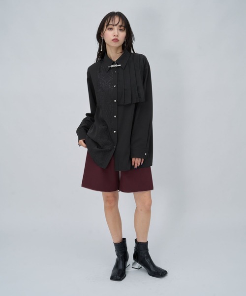 HARE（ハレ） ブラウス シャツ イソザイアシメプリーツシャツ(HARE