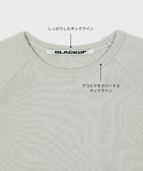 「BLACKUP」 半袖Tシャツ FREE ピンク レディース_画像7