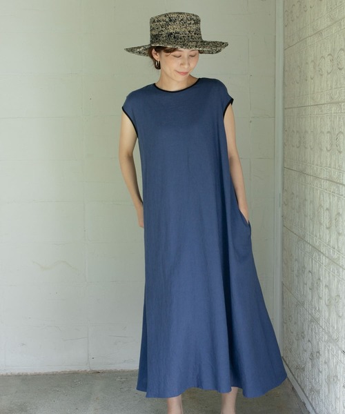「URBAN RESEARCH DOORS」 ノースリーブワンピース MEDIUM ブラック レディースの画像
