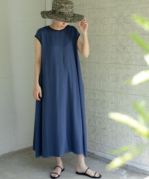 「URBAN RESEARCH DOORS」 ノースリーブワンピース MEDIUM ブラック レディースの画像