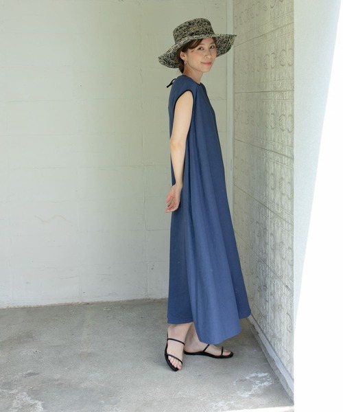 「URBAN RESEARCH DOORS」 ノースリーブワンピース MEDIUM ブラック レディースの画像