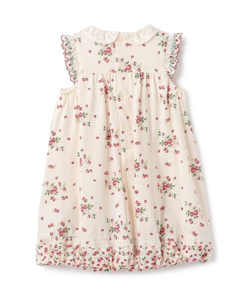 ワンピース 野イチゴバルーンワンピース「オーガニック」「日本製」 キッズ 子供服 女の子の画像