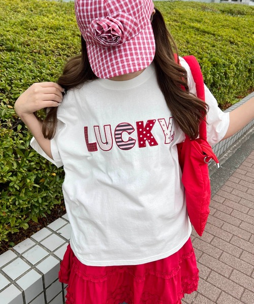 WC tシャツ 半袖 パッチワークロゴビッグT レディース : ZOZOTOWN
