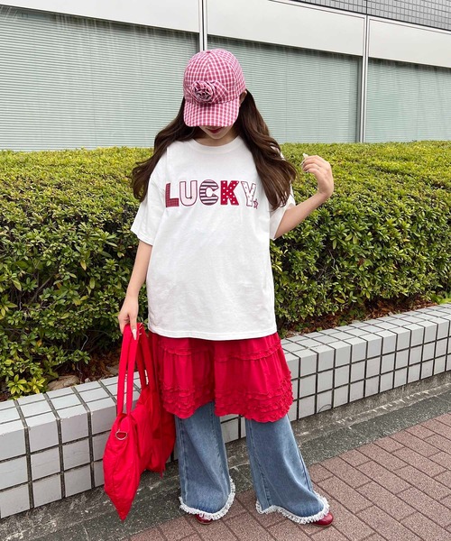WC tシャツ 半袖 パッチワークロゴビッグT レディース : ZOZOTOWN