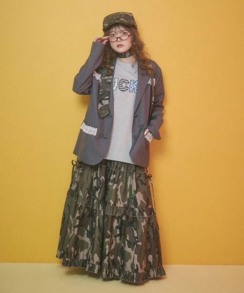 WC tシャツ 半袖 パッチワークロゴビッグT レディース : ZOZOTOWN