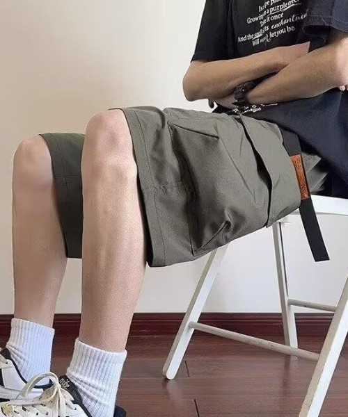 link lot ハーフパンツ カーゴパンツ 「26春夏新作」ウェビングベルト