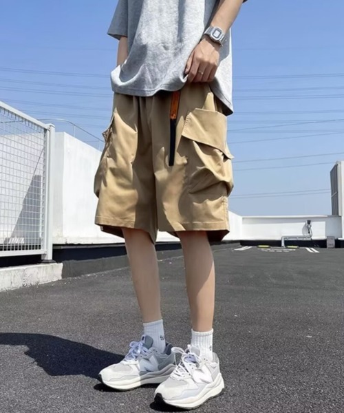 link lot ハーフパンツ カーゴパンツ 「26春夏新作」ウェビングベルト