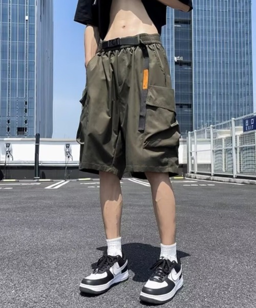 link lot ハーフパンツ カーゴパンツ 「26春夏新作」ウェビングベルト